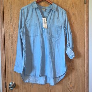 Como Vintage quarter button up shirt. XL.